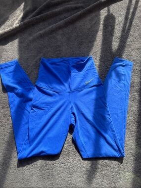 Nike Bright Blue High-Waist Workout Leggings